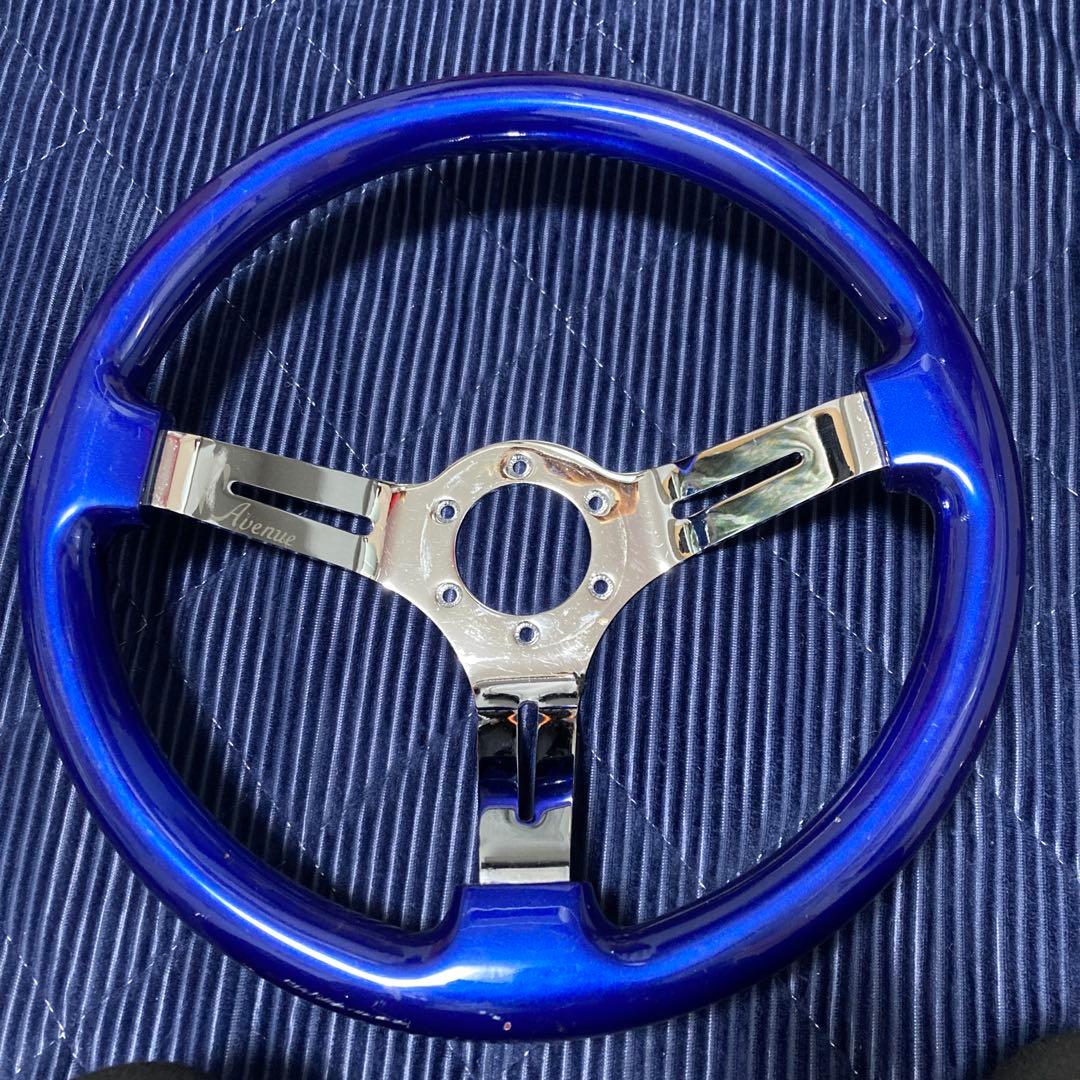 青色 3本スポーク ステアリング 本体 Raistar Racing ステアリング カーボン タイプ 青 3スポーク - メルカリ