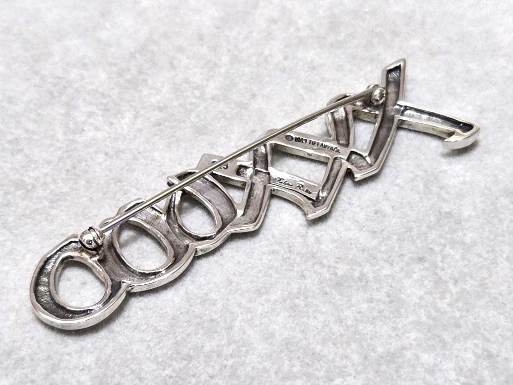 ティファニー パロマピカソ ラブ＆キス SV925ブローチ 箱付き 41703