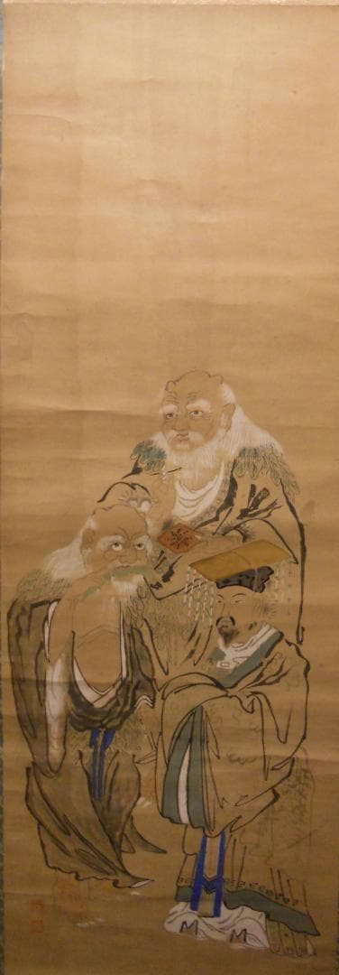 掛け軸 三神農 紙本 希少 軸装 茶道具 掛軸 美品 です。 掛け軸 三神農 紙本 希少 軸装 茶道具 掛軸 美品 です。