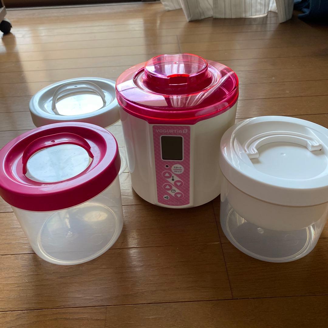 【美品】タニカ　ヨーグルティアS YS-01&水切りバスケット(レシピ付) 水切りバスケットSタニカ電器