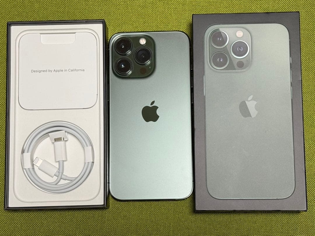 Apple iPhone 13 Pro アルパイングリーン バッテリー100%