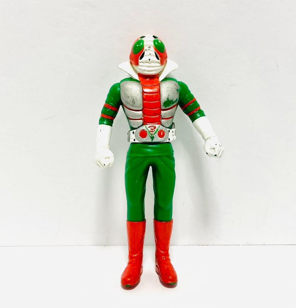 仮面ライダー V3 1988年 ソフビ バンダイ 当時モノ - メルカリ