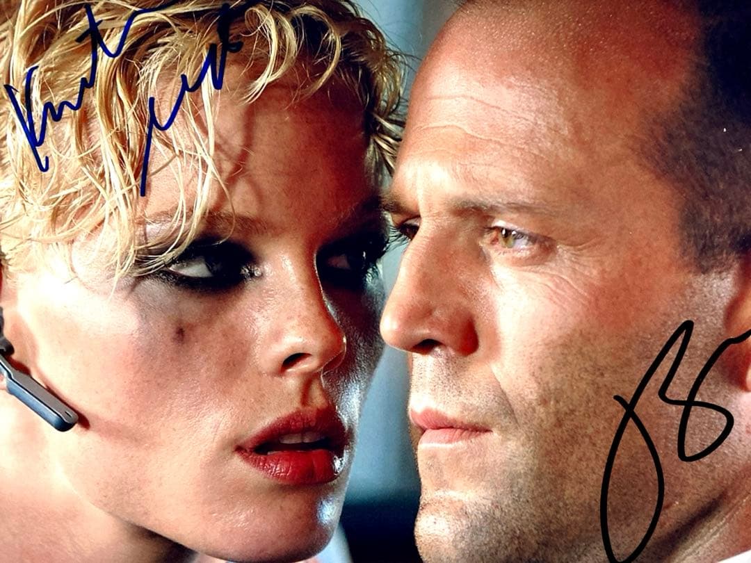 ジェイソン・ステイサムとケイトノタ直筆サイン入り超 大型写真