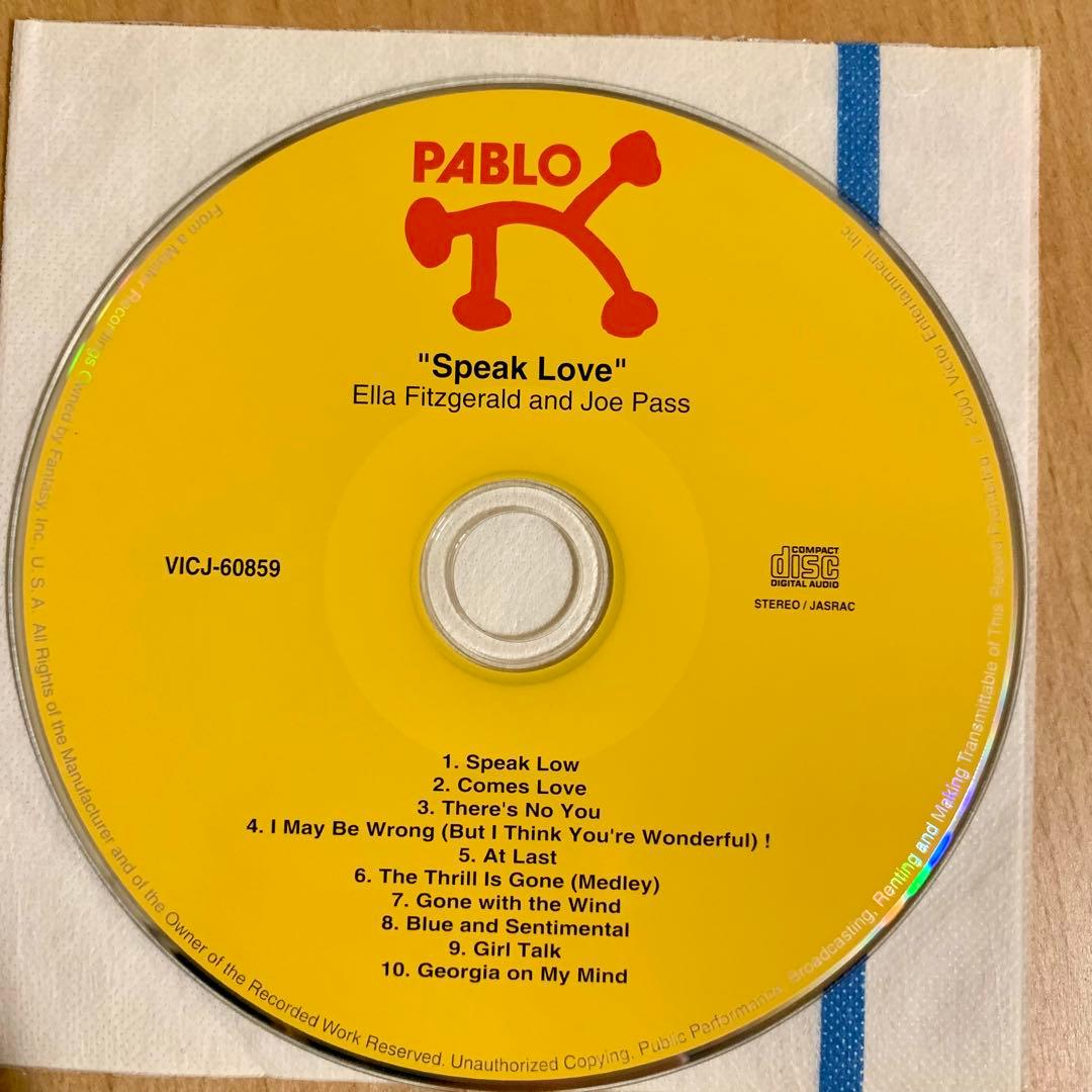 ELLA FITZGERALD＆JOE PASS／Speak Love 紙ジャケ - メルカリ