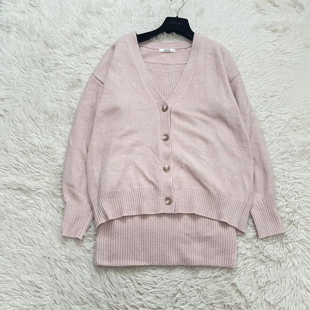 スナイデル ビッグカーデ ミニニット ワンピース セット アンサンブル