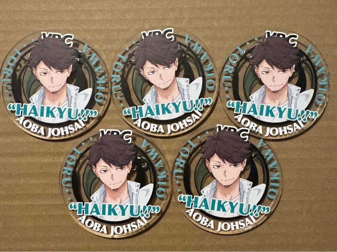 ハイキュー アクリルバッジ 2016Ver. 及川徹 合同練習会 VBC 5点