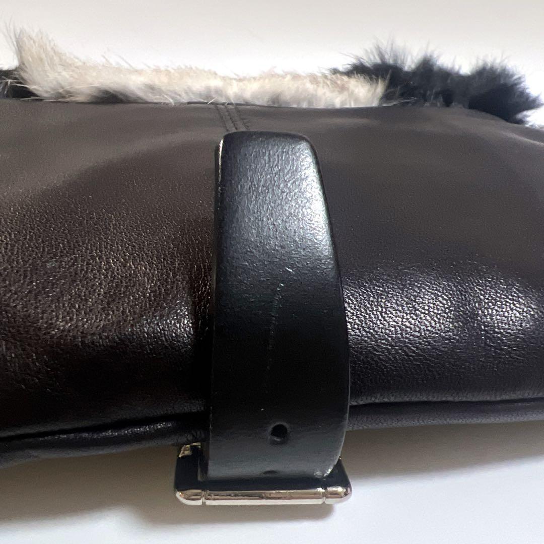 新品未使用✨バーバリー チェーン ショルダーバッグ ファー フラップ