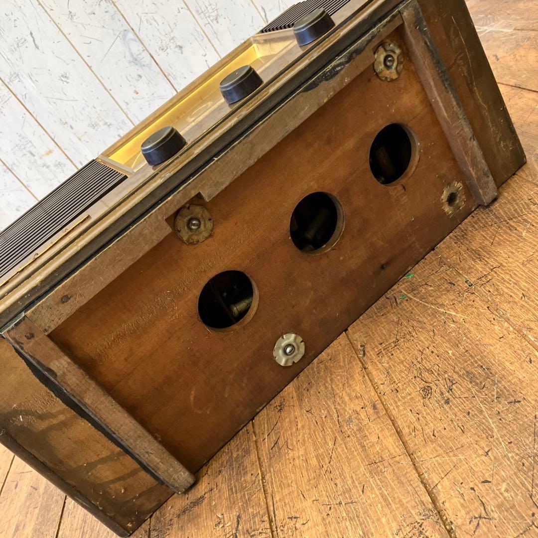 昭和レトロ 東京芝浦電気 東芝 TOSHIBA 真空管 ラジオ 古家電 古道具