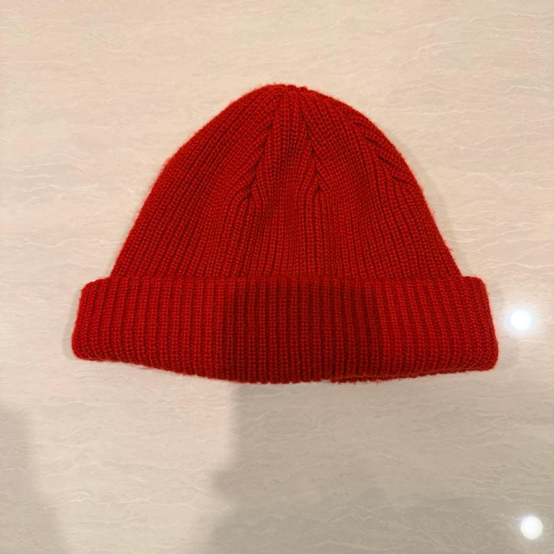 CDL ニット帽 ビーニー CLAIR DE LUNE クレールドルナ 臣 赤 - メルカリ
