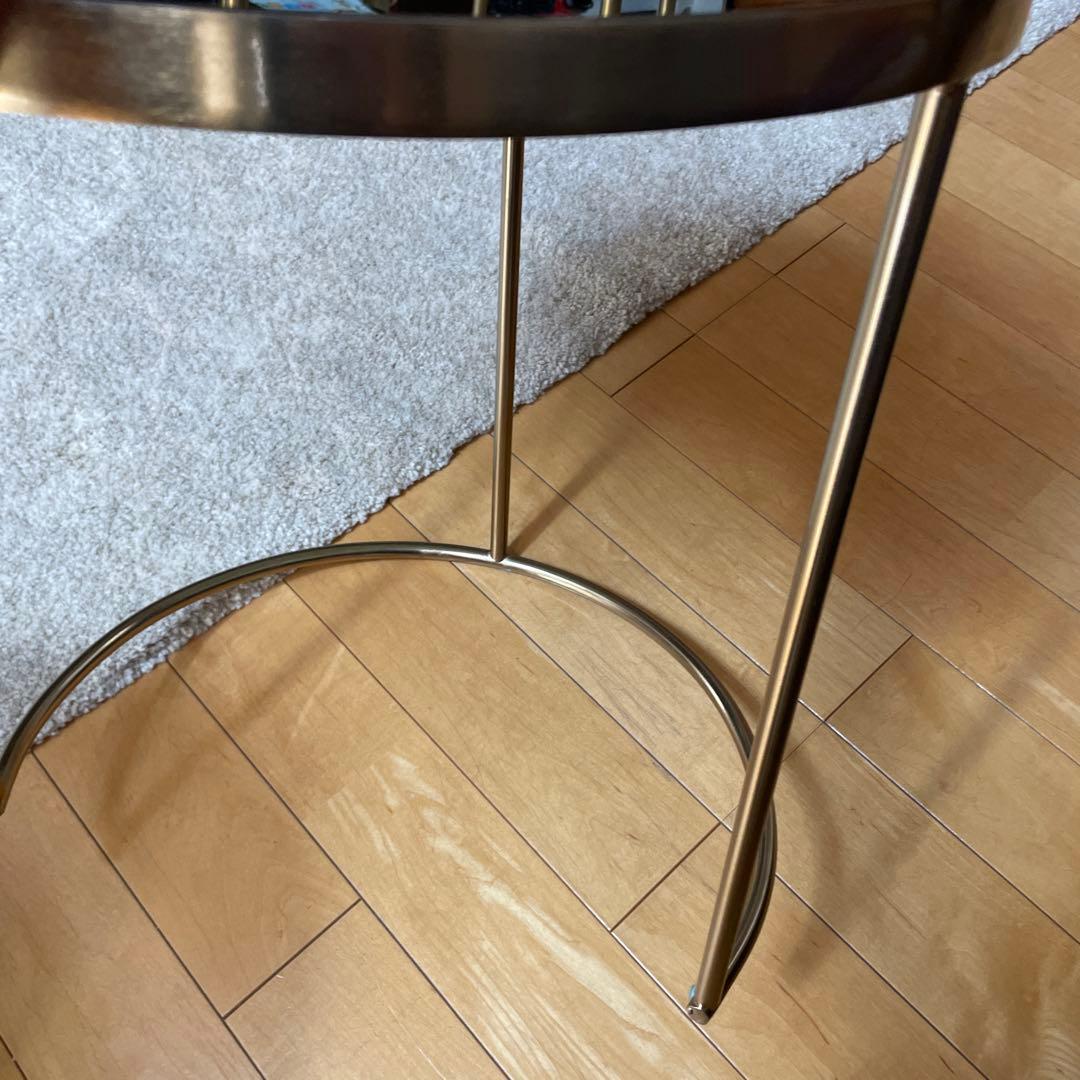ZARA HOME ガラステーブル サイドテーブル ゴールド ザラホーム ロー