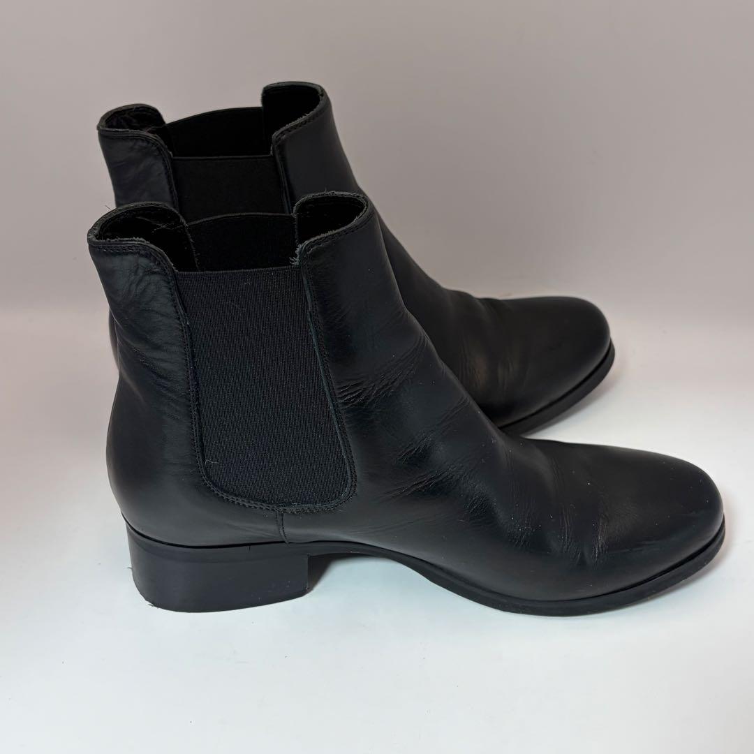 えいふりファビオルスコーニ サイドゴアブーツ 黒 37 23.5cm