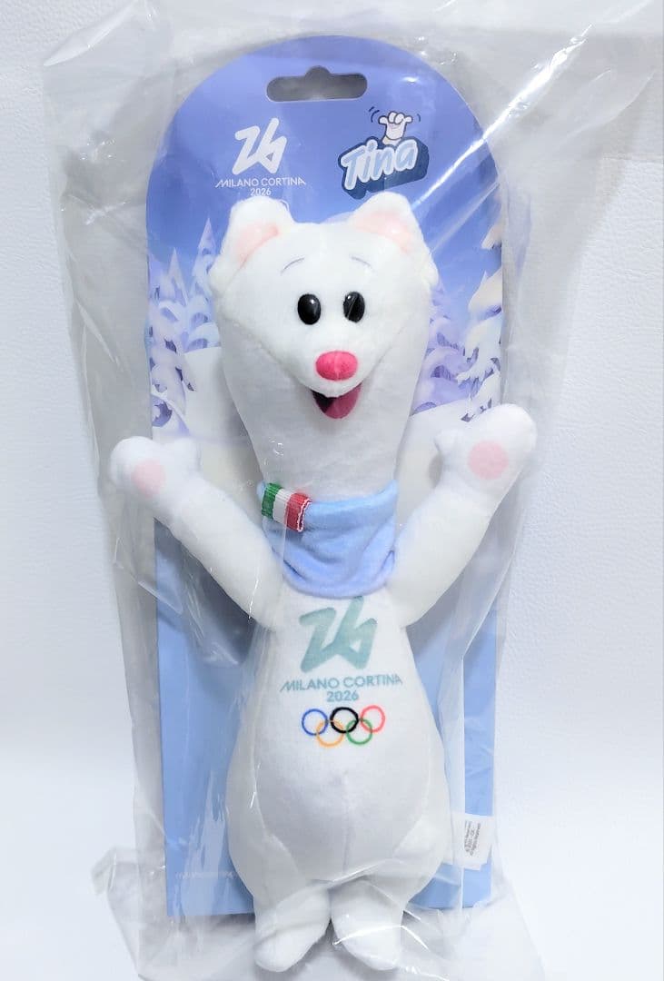 Tina ぬいぐるみ 27cm マスコット ミラノ・コルティナ 2026　ティナ オリンピック ティナ マスコット - 27cm