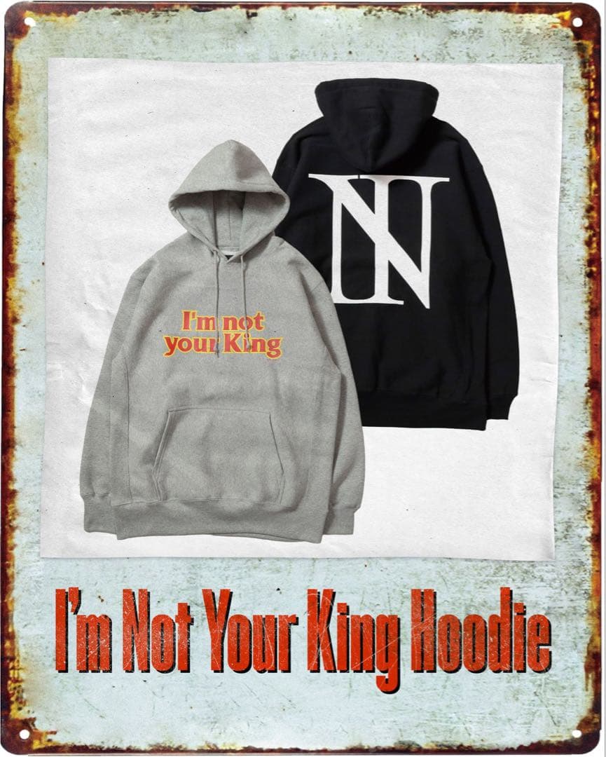 The BONEZ I'm Not Your King Hoodie グレー - メルカリ