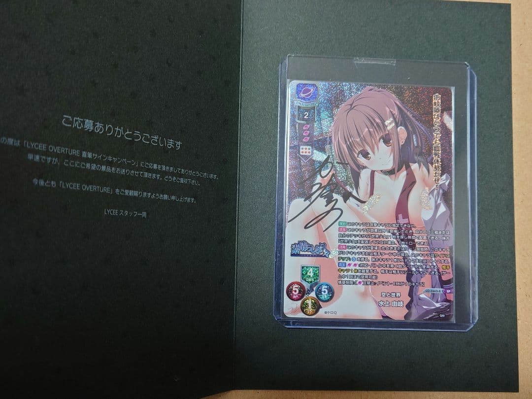 Lycee リセ 素晴らしき日々 水上由岐 直筆 サイン - メルカリ