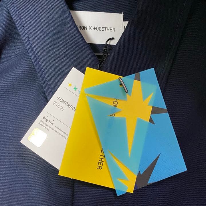 新品タグ付き！レア】TXT ポップアップ シャケット ネイビー Lサイズ