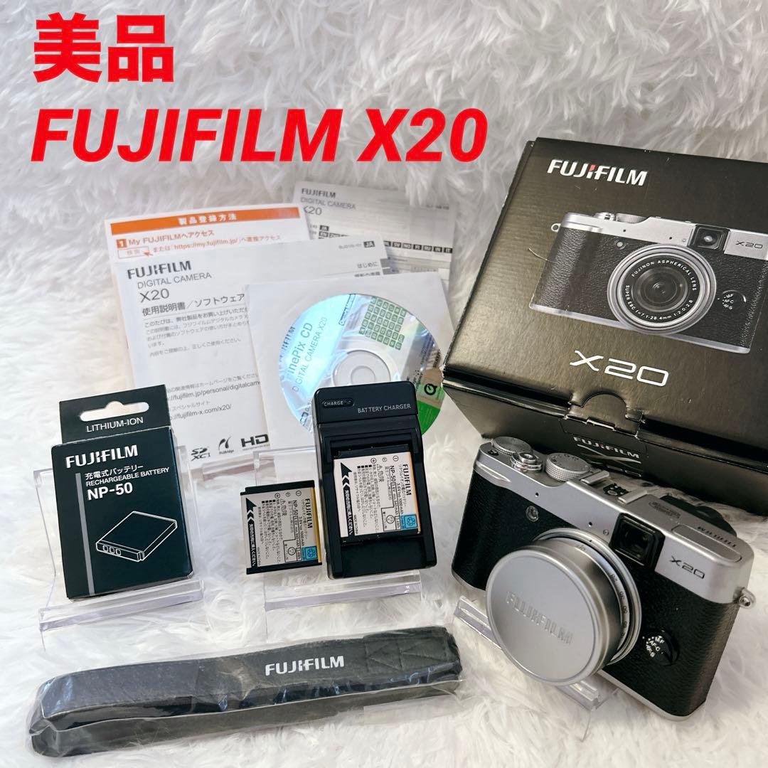 【美品】FUJIFILM X20 シルバー デジタルカメラ FX-X20S Amazon.co.jp: FUJIFILM Digital Camera X20S Optical 4x Zoom Silver