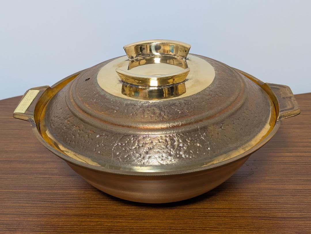 希少 砲金鍋 水炊き鍋 レトロ ヴィンテージ 水たき鍋 平井鋳造所