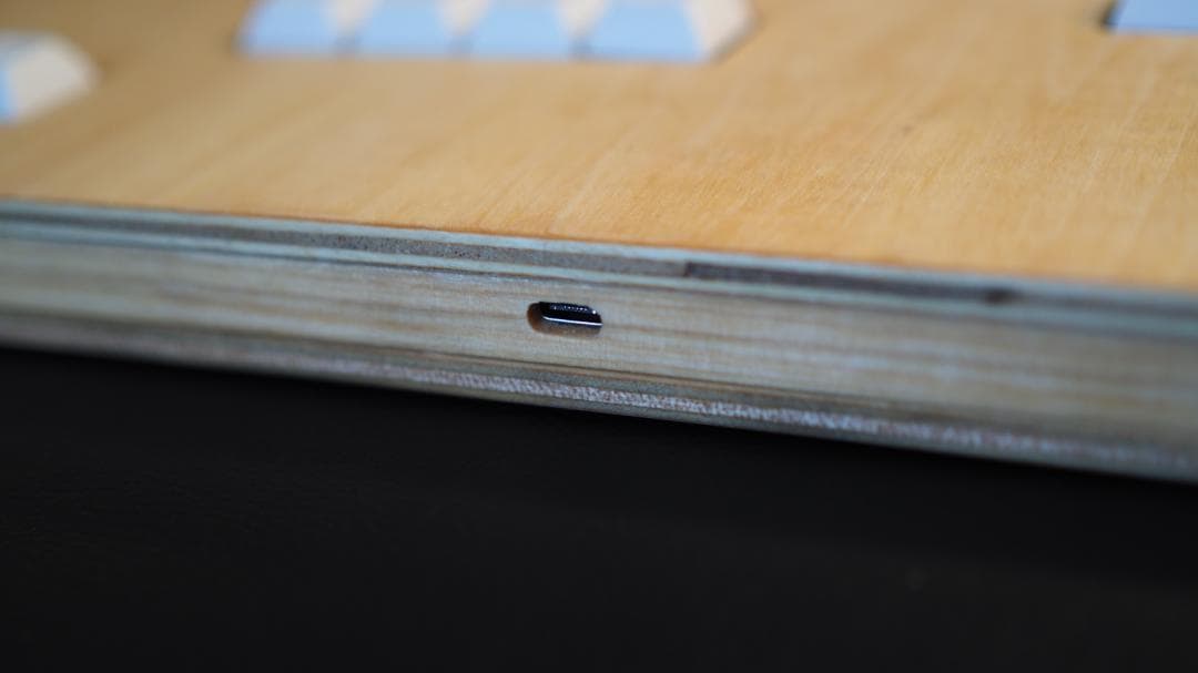 自作アケコン】木製キーボード型レバーレスコントローラー ナチュラル