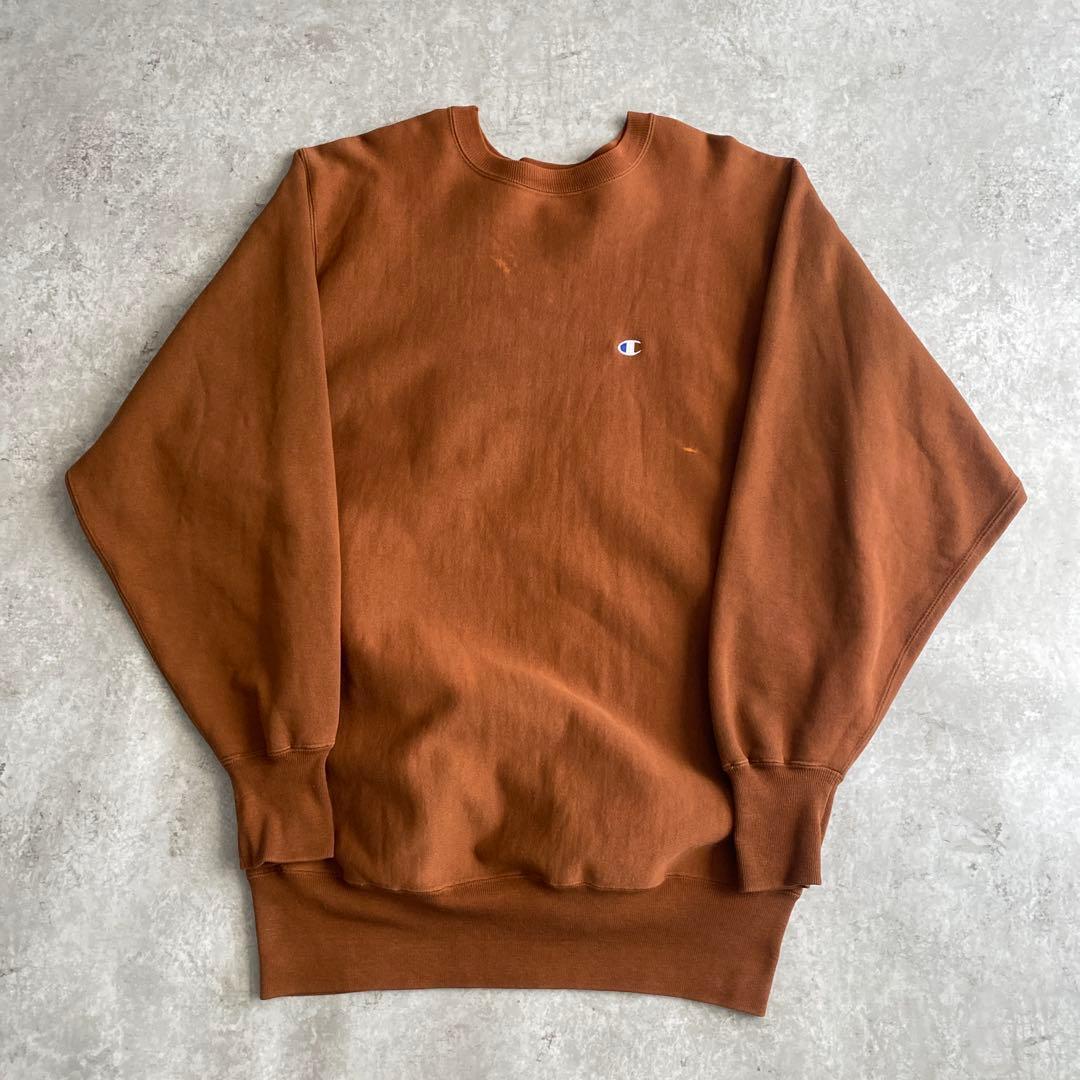 レアカラー良雰囲気90sチャンピオン目付き無地リバースウィーブUSA製XXL Champion - Made In USA】チャンピオン リバースウィーブ XXLサイズ
