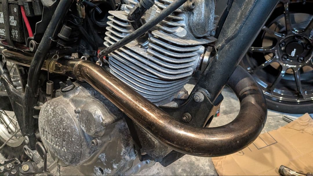 ワンオフ Φ45 フルエキ マフラー tw200 tw225 セロー225 - メルカリ