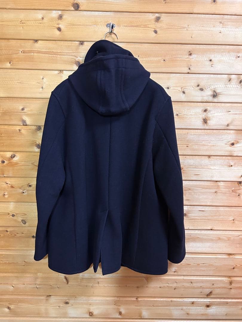 オーシバル×BEAMS ネイビー フード付き シングルPコート