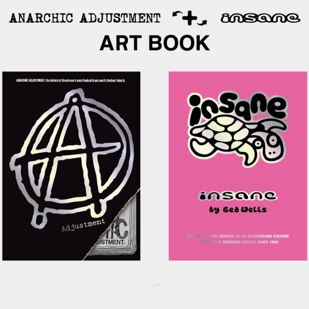 insane × ANARCHIC ADJUSTMENT アートブック新品 イギリス・ストリートカルチャーを象徴する〈insane〉と〈ANARCHIC