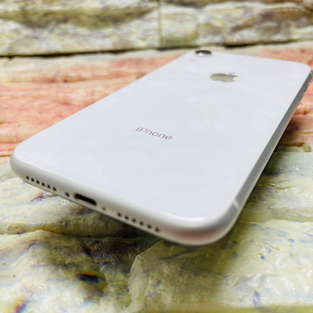 SIMフリー iPhoneXR 64GB ホワイト 新品バッテリ－ - メルカリ
