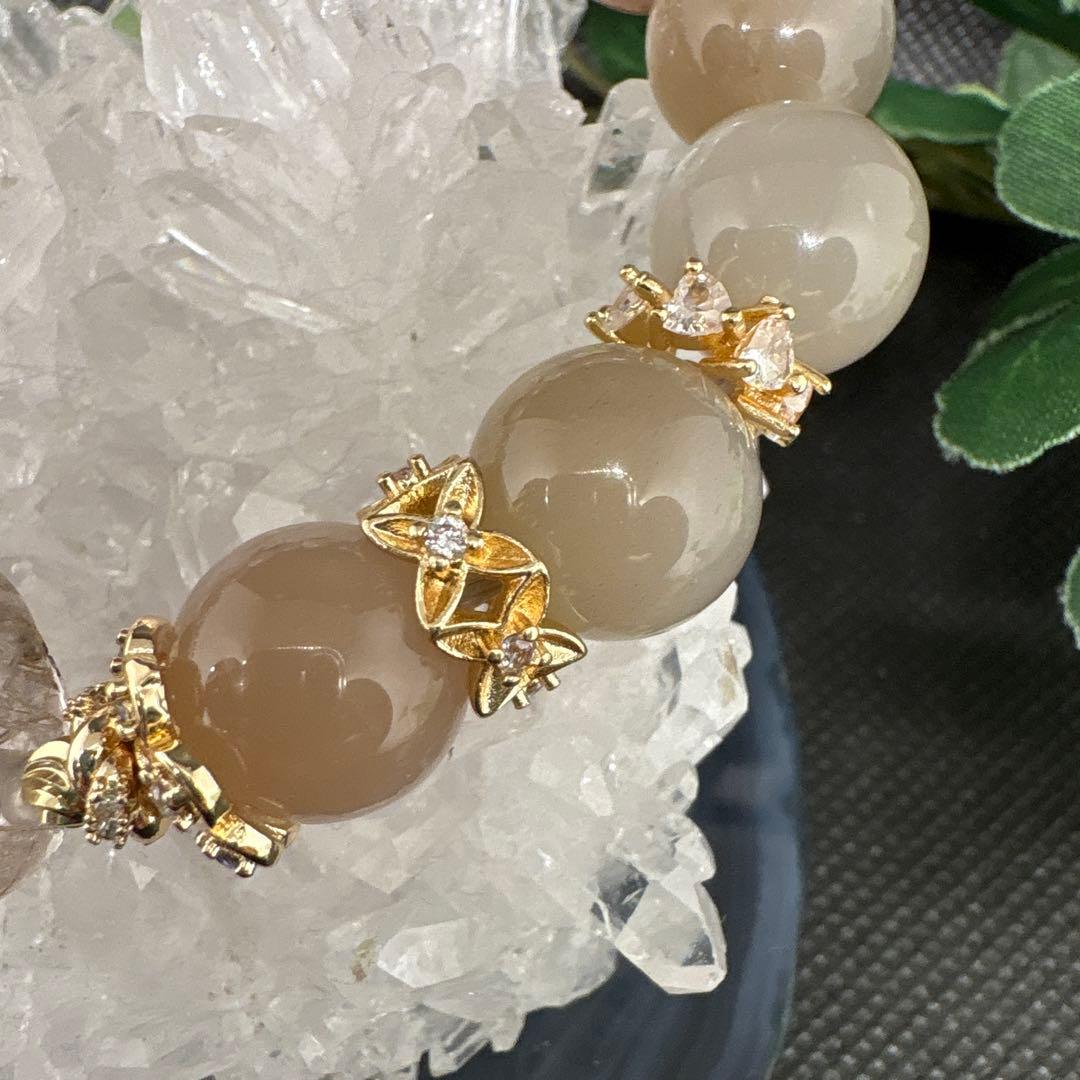 るんるん様＊シルバールチル ミックスムーンストーン ブレスレット