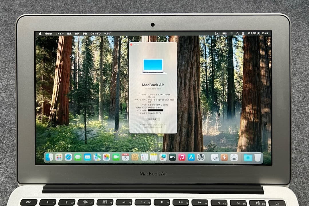 MacBook Air 2014 8Gb 256GbSSD 11インチ USキー - メルカリ