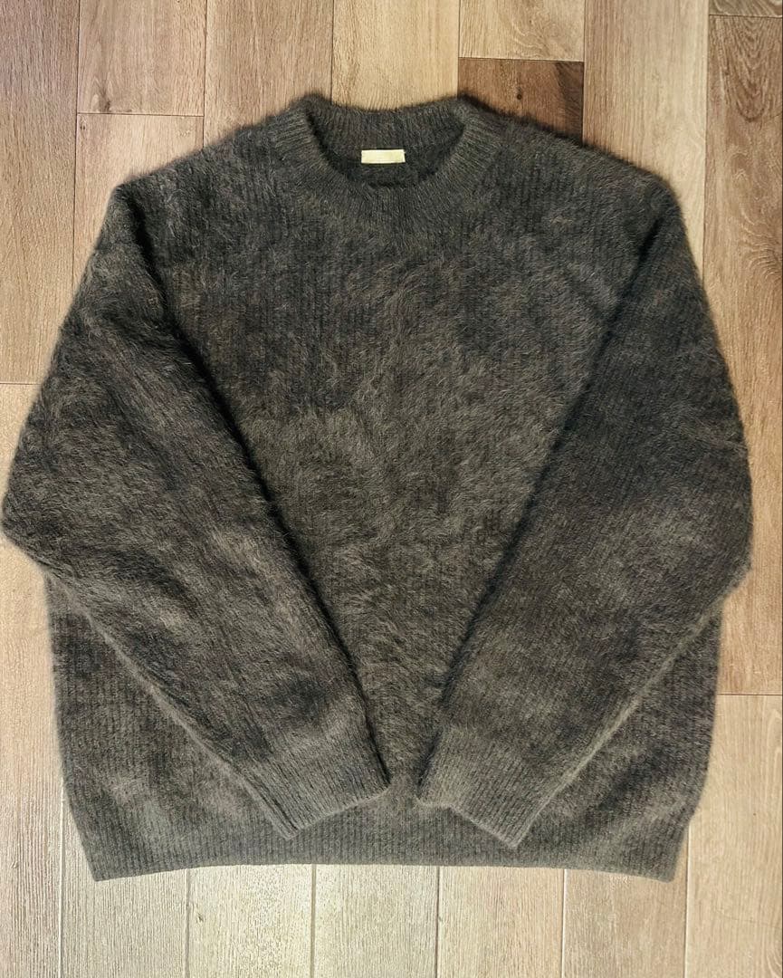 23AW LIDNM FOX CASHMERE KNIT DEEP MOCHA