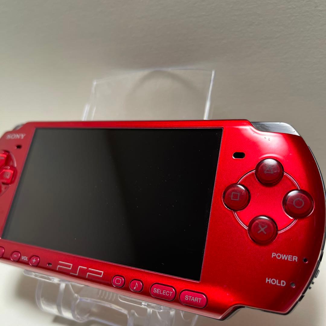 PSP 3000 すぐ遊べるセット ラディアント・レッド - メルカリ