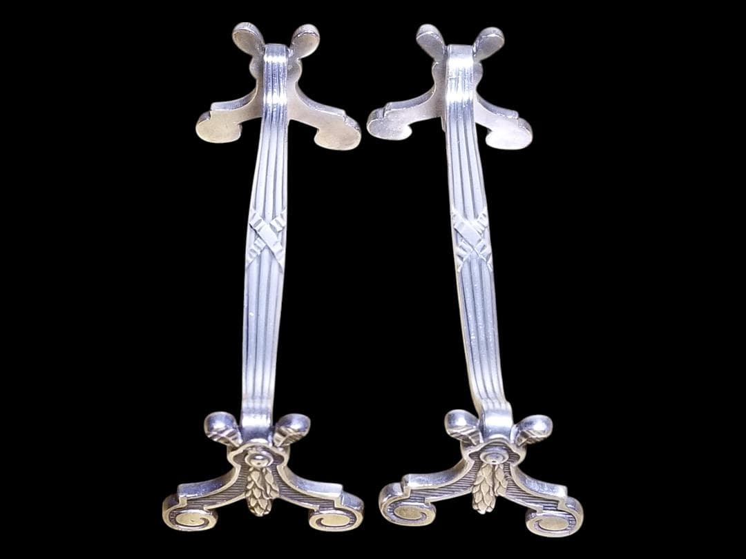 ⭐廃番品⭐クリストフル リュバン ナイフレスト 2本 リボン 箸置き