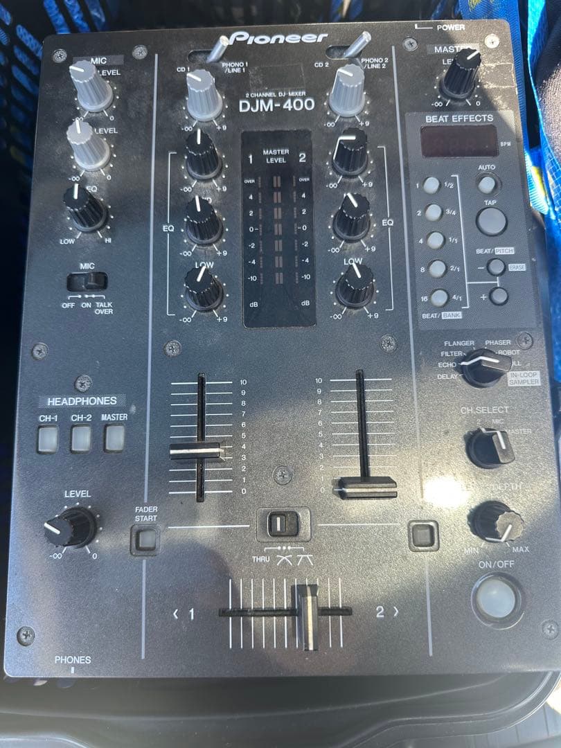 pioneer dj パイオニア DJM-400 縦横フェーダー内部メンテナンス