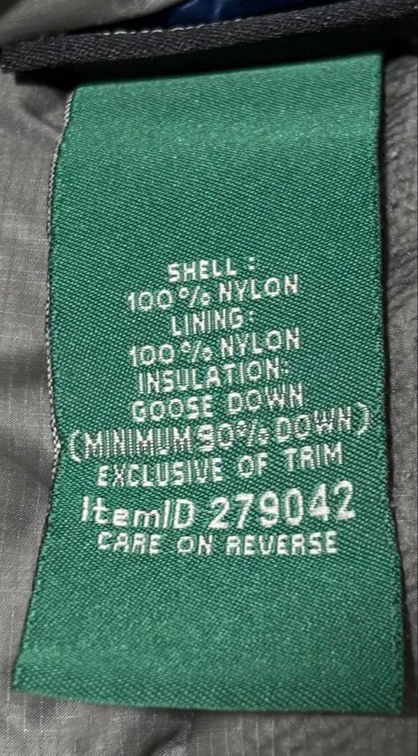 L.L.Bean ウルトラライト ダウンジャケット XL ネイビー 850FP