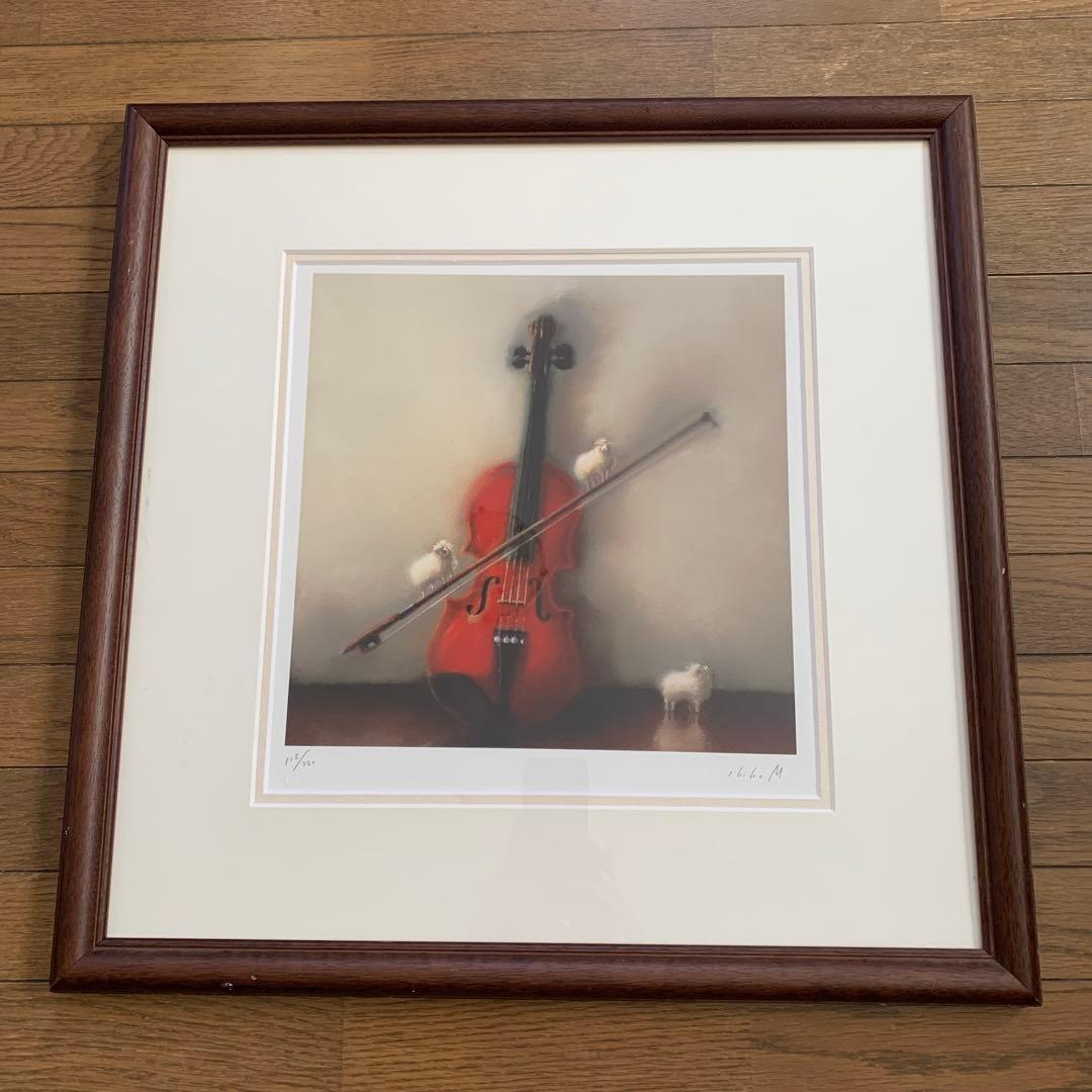 牧野千穂 版画（ジクレー）題名 「セバスチャンの羊」 - メルカリ