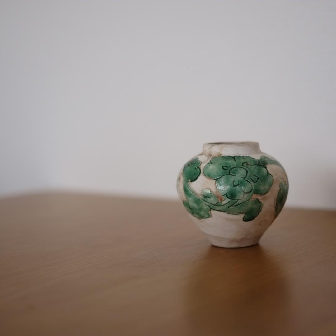 希少」 唐三彩 遼三彩 小壺 (晩唐〜五代) 索中国古陶李朝古唐津伊万里