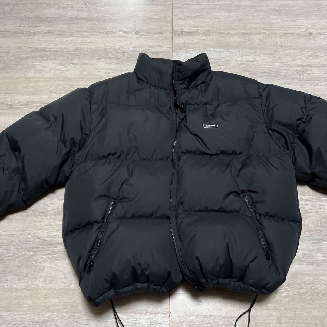 XLARGE ブラック ダウンジャケット XL - メルカリ