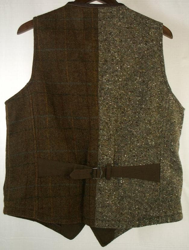 美品makufuriマクフリ FAV-1001マルチツイードベスト2 M(46)
