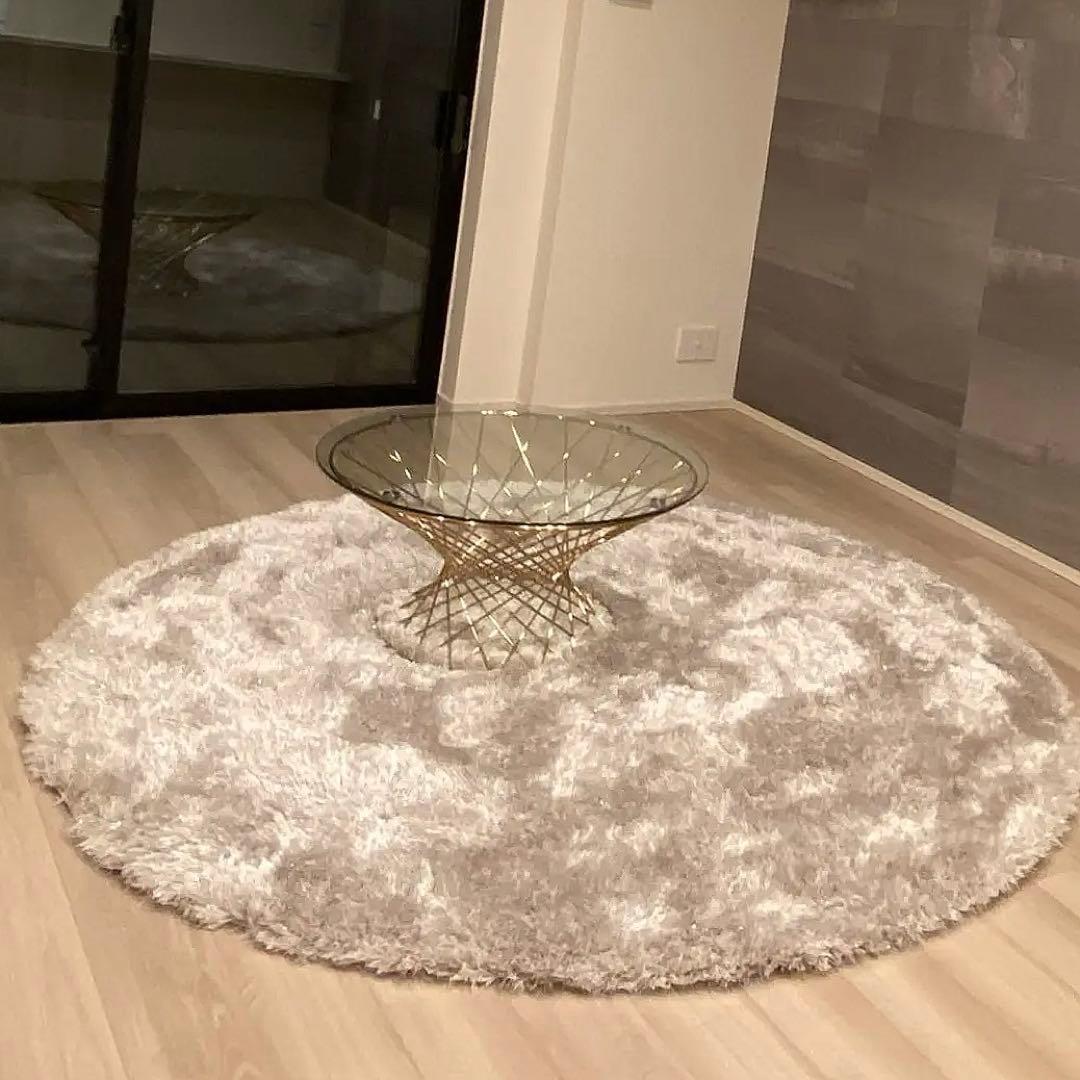 Francfranc カステ ラウンドラグ 200cm カステ ラウンド ラグ ライトベージュ φ2000 | Francfranc（フラン