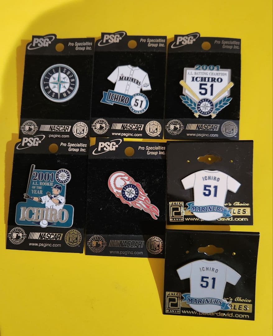 2002年マリナーズイチロー ピンバッジ 7種
