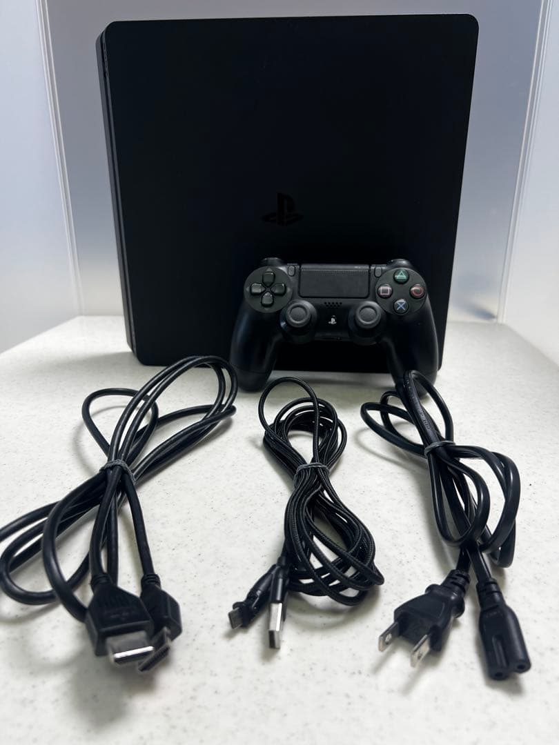 PS4 本体 動作OK CUH-2100A すぐ遊べる 完動品 ブラック - メルカリ