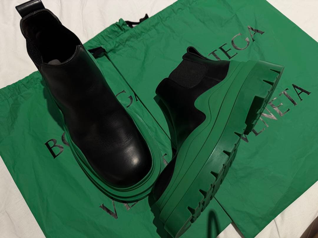 BOTTEGA VENETA クロップドタイヤチェルシーブーツ 37サイズ - メルカリ