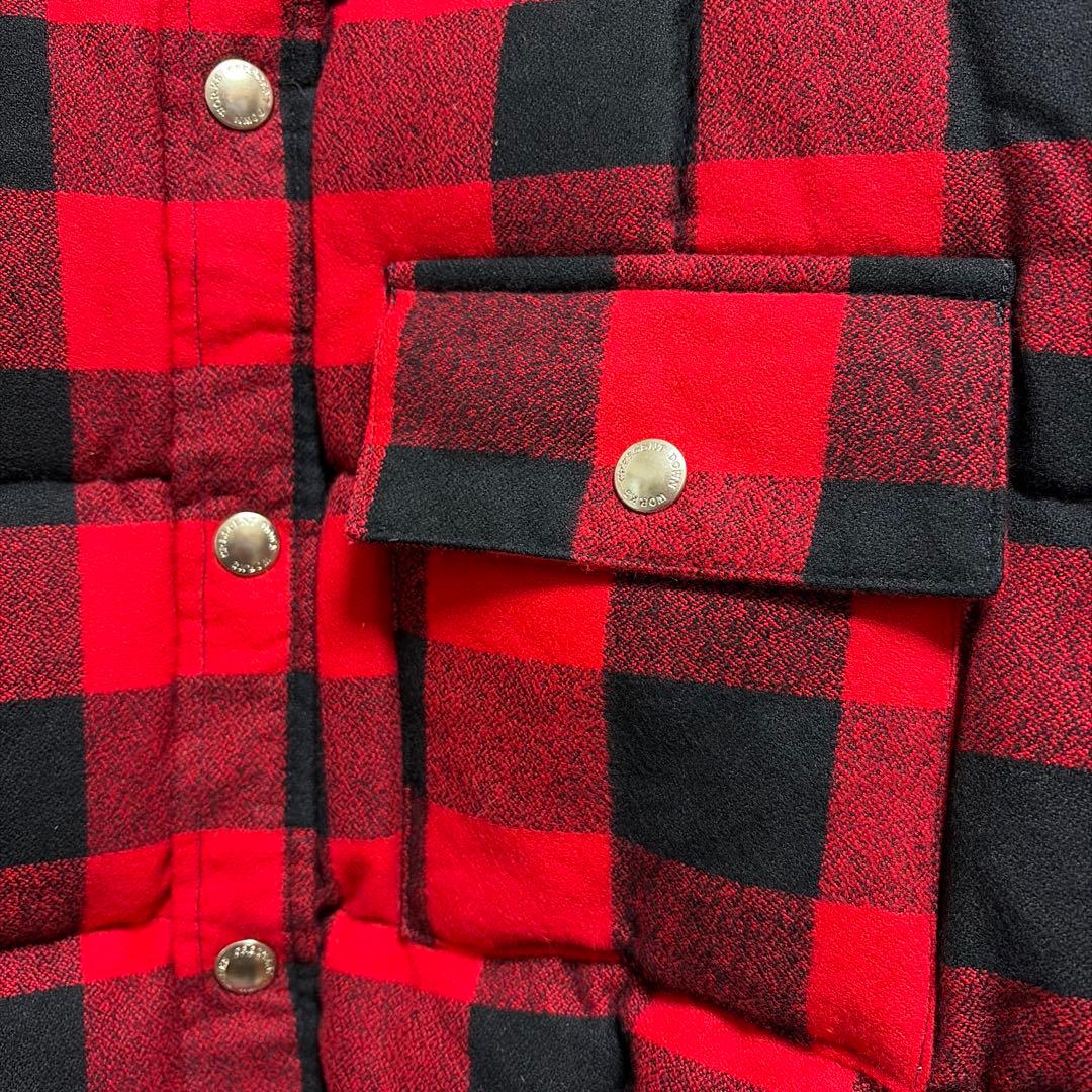 ボーイズマーケット別注クレセントダウンバッファローチェック未使用品