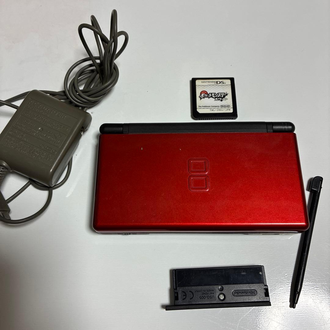 任天堂 DS lite クリムゾンレッド ポケモンホワイト付 - メルカリ