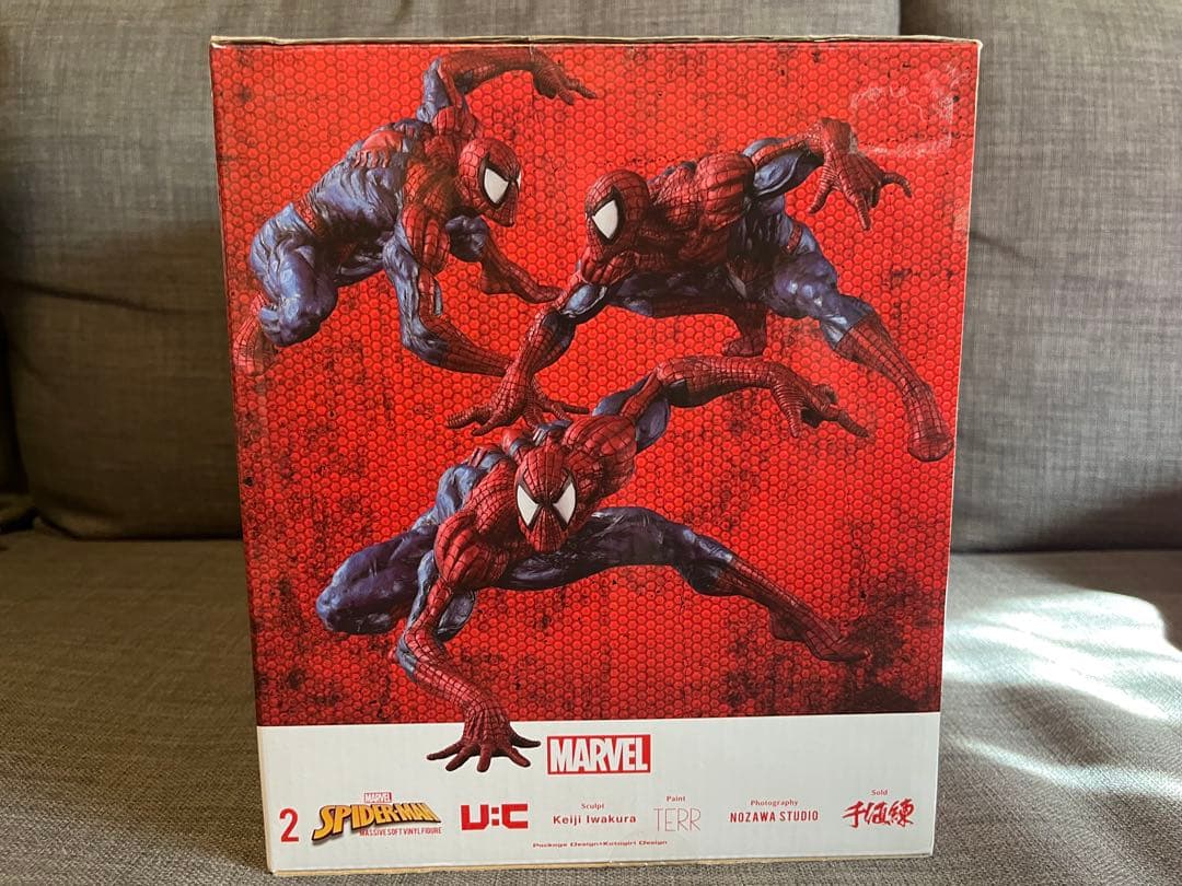 ソフビナル スパイダーマン 千値練 marvel 岩倉圭二原型 フィギュア