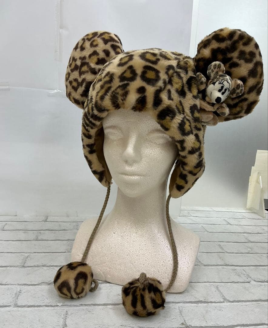 G745 ディズニー ミニー ファンキャップ ヒョウ柄 2010～2011販売品