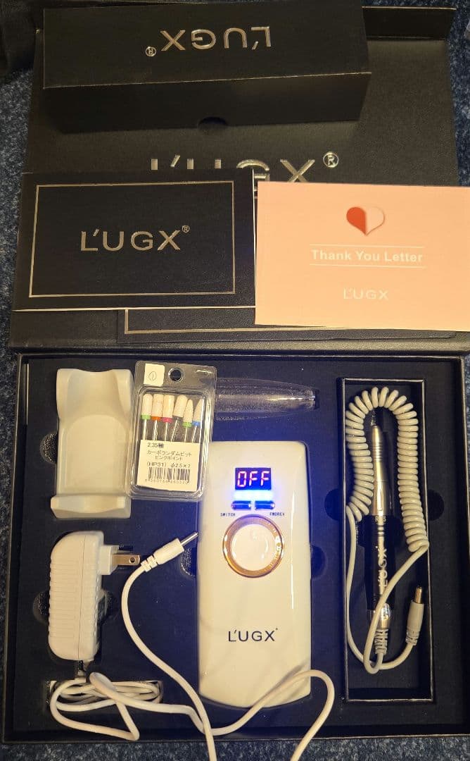 LUGX 電動ネイルマシン 30000RPM プロネイル ドリル 研磨 爪磨き 楽天市場】L'UGX 電動ネイルマシン 30000RPM プロ用 ネイルドリル 研磨