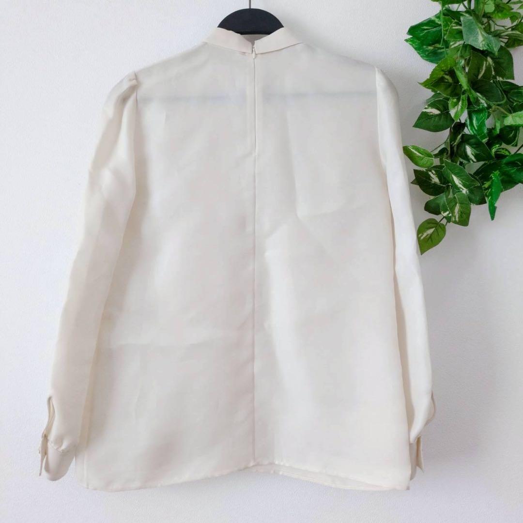 ◾︎極美品◾︎ セリーヌ 24AW マキシボウ シルクブラウス クリーム