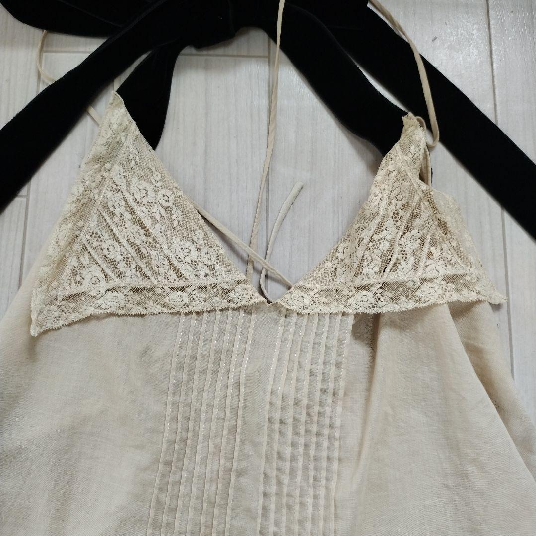 レース付きベージュキャミソールビリティスディセッタン jpgoodbuY様