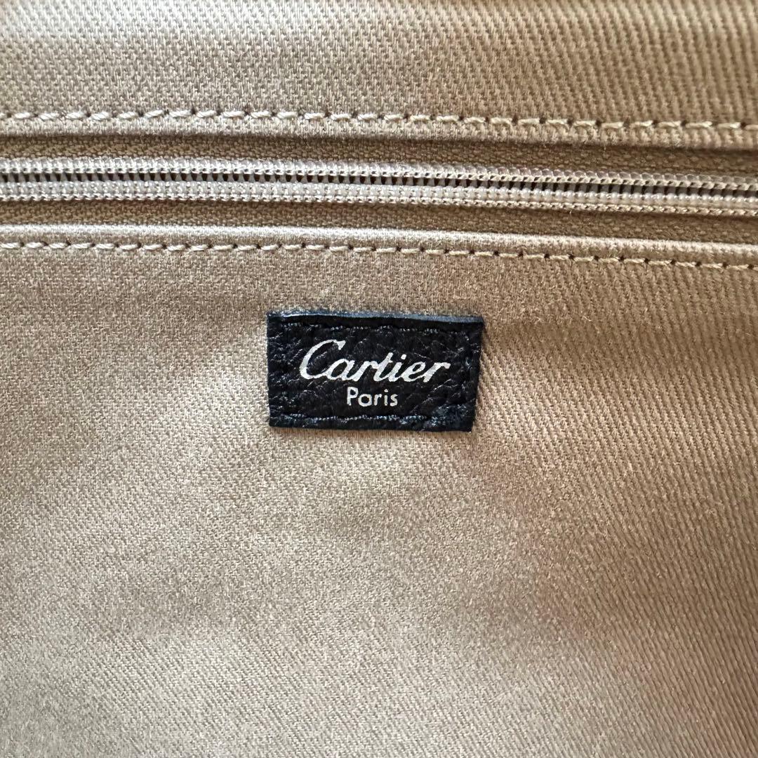 値引不可】カルティエ サントス ビジネスバッグ レザー ダークブラウン